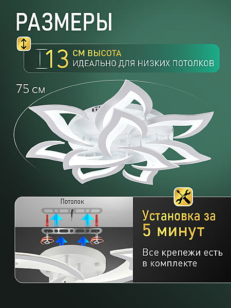 Потолочная люстра Olimp Ii LED LAMPS 85008