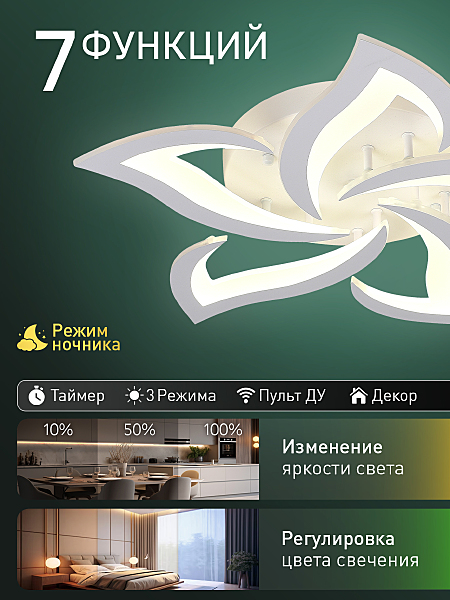 Потолочная люстра Olimp Ii LED SMART 84022
