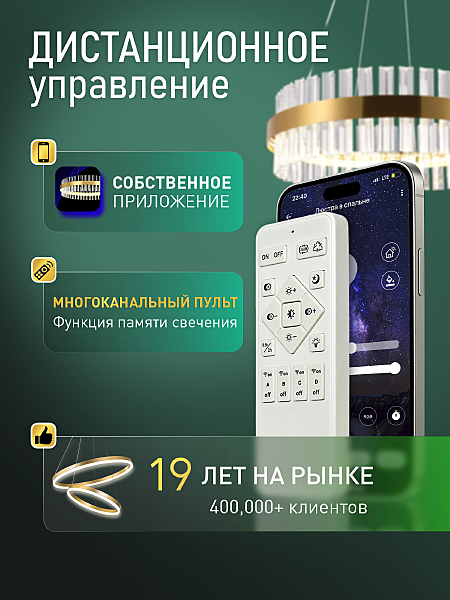 Потолочная люстра Olimp Ii LED SMART 84024