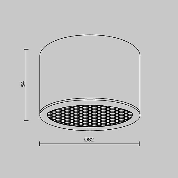 Накладной светильник Glare C122CL-GX53-B