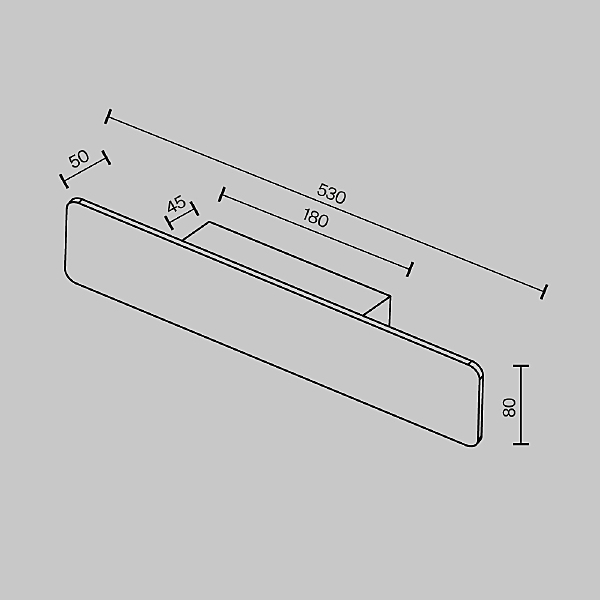 Настенный светильник Stela C81WL-18W3K-B