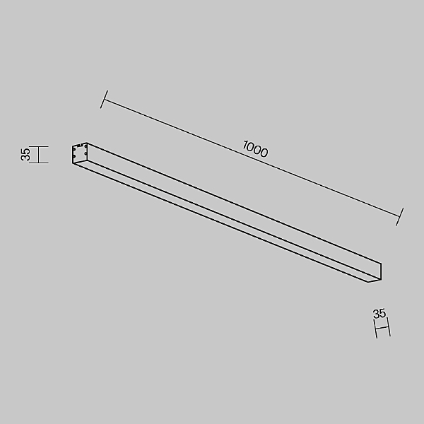 Светильник потолочный Накладные линейные светильники LL311012