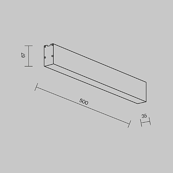 Светильник потолочный Накладные линейные светильники LL311033