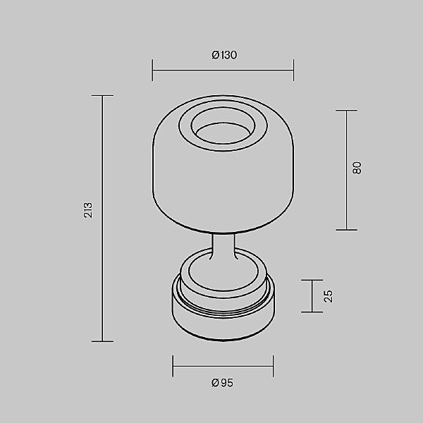 Настольная лампа Spirito MOD286RL-L3B3K