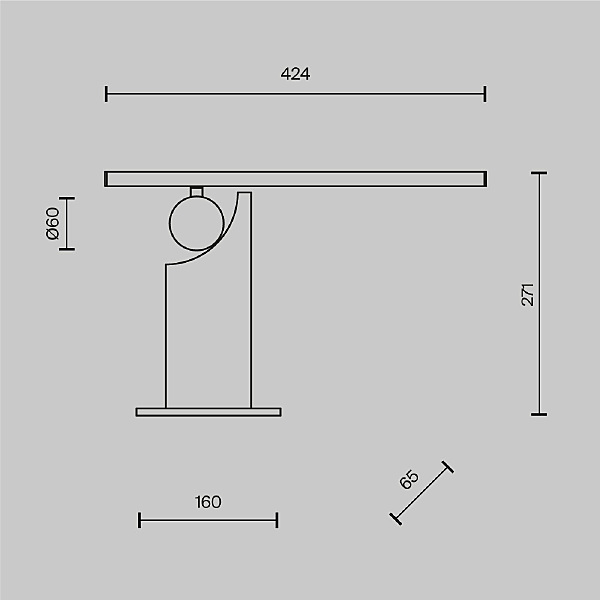 Настольная лампа Monumento MOD467TL-L9BS3K