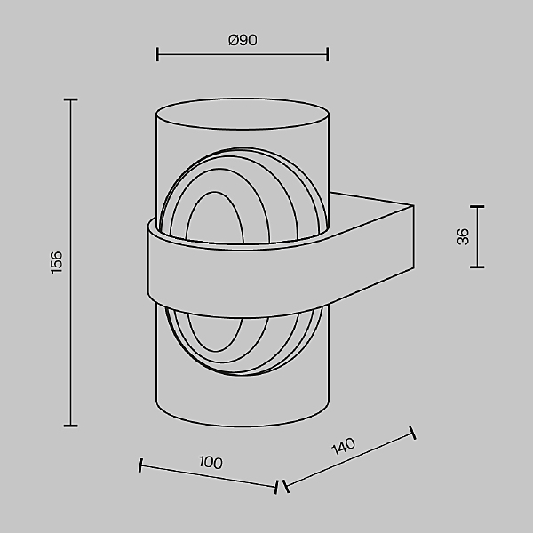 Настенный светильник Sacramento MOD480WL-L10BS3K
