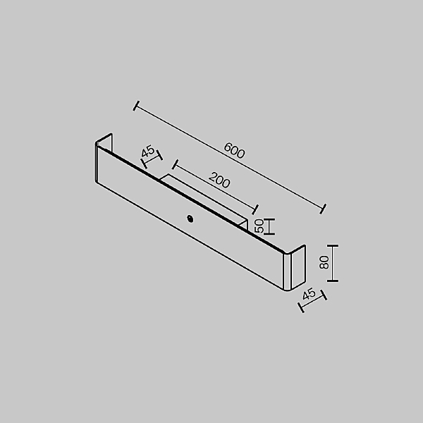 Настенный светильник Bracket MOD492WL-L12BK