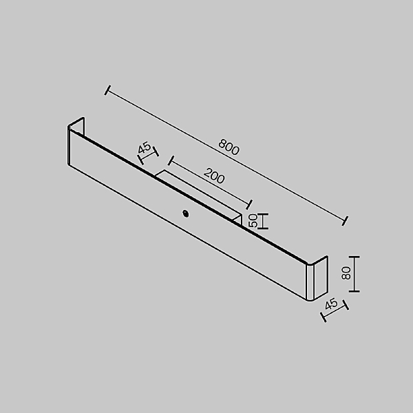 Настенный светильник Bracket MOD492WL-L16BK