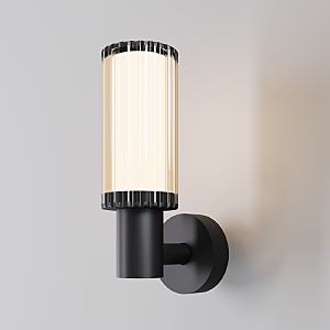 Уличный настенный светильник Rib O502WL-01B