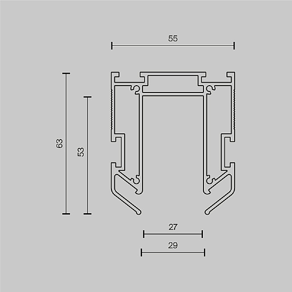 Профиль Accessories for tracks Exility TRA034MP-212S(N)