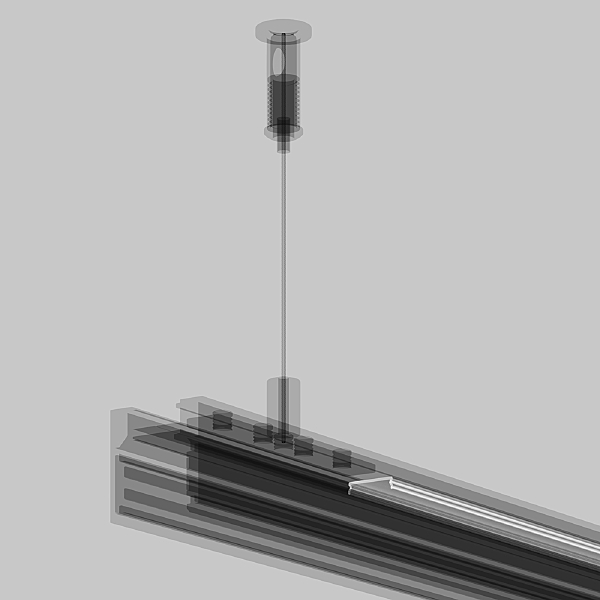 Накладка для шинопровода Accessories for tracks Exility TRAMN034DC-2W