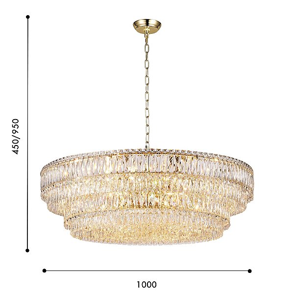 Подвесная люстра Adamas 4781-24P