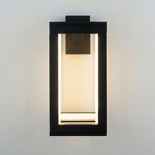 Уличный настенный светильник Frame 1527 TECHNO LED Frame 3000K чёрный