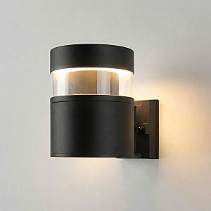 Уличный настенный светильник Techno 1530 TECHNO LED 3000K чёрный