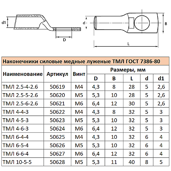 Аксессуар LD-TML-25-5-26 50620