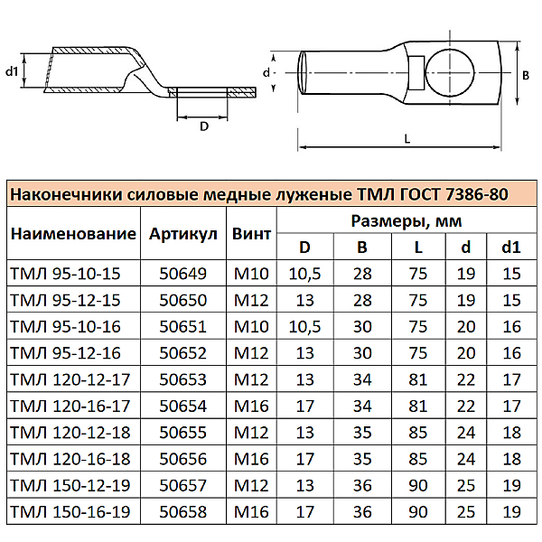 Аксессуар LD-TML-150-16-19 50658