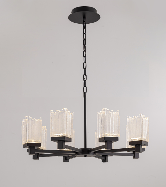 Подвесная люстра MD25020403 MD25020403-8A1 matt black