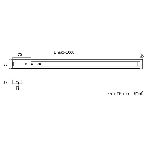 Шинопровод Practica 2201-TB-100