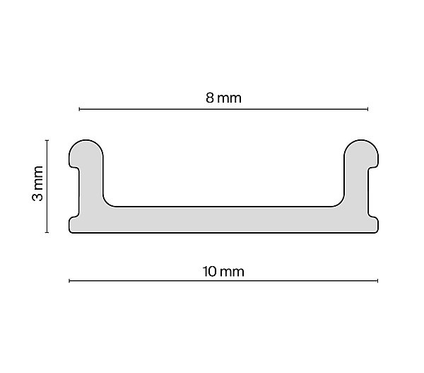 Вставка - заглушка 4м. для профиля Maytoni ALM012-SC-B