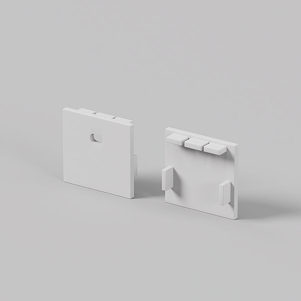 Заглушка для профиля Maytoni Встраиваемый с накладным фланцем профиль 642001