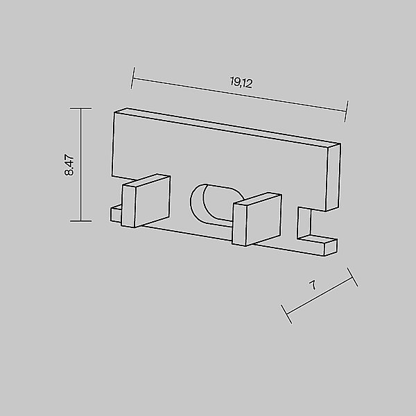Заглушка для профиля Maytoni Встраиваемый в пол профиль 642009
