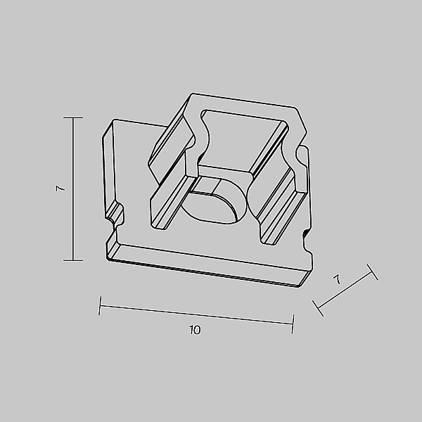 Заглушка для профиля Maytoni Накладной профиль 642010