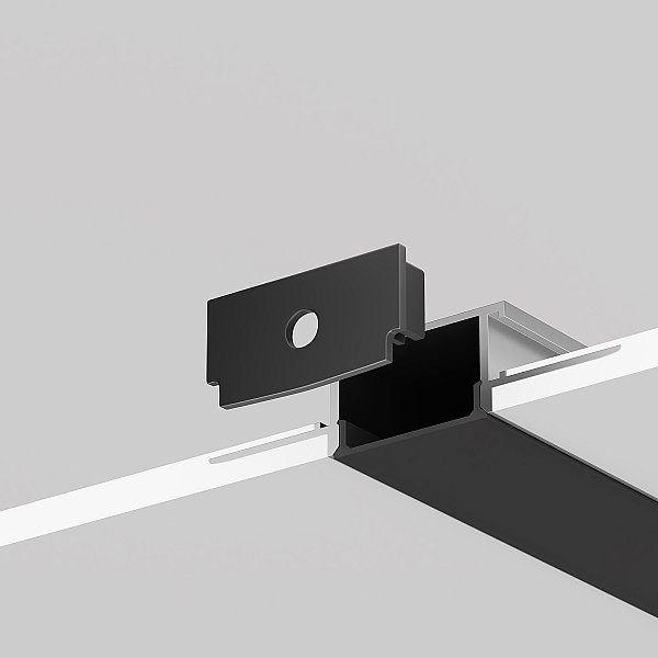 Комплект заглушек (для профиля 61х14) 2 шт., Maytoni Встраиваемый со скрытым фланцем профиль 642013