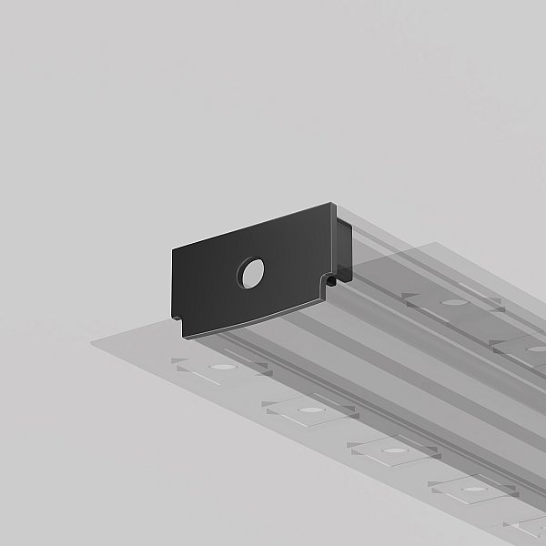 Комплект заглушек (для профиля 61х14) 2 шт., Maytoni Встраиваемый со скрытым фланцем профиль 642013