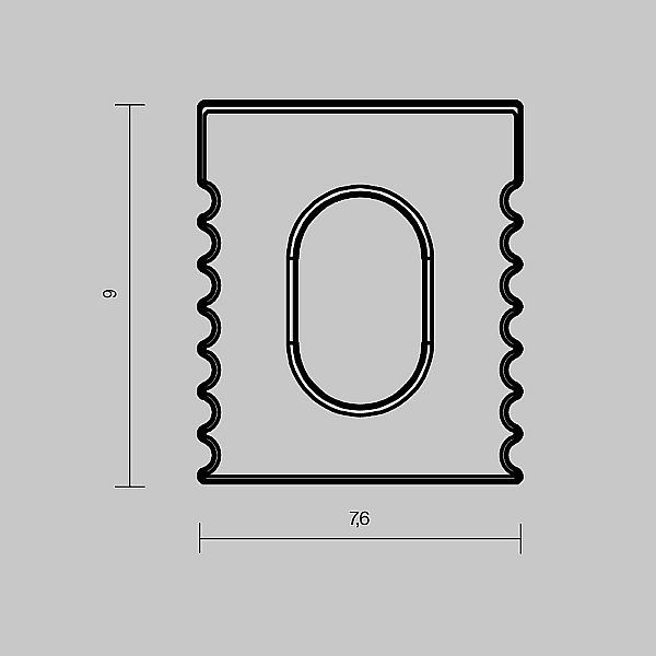 Комплект заглушек (для профиля 08х09) 10 шт., Maytoni Накладной профиль 642017