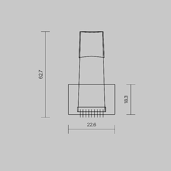 Комплект креплений (для профиля 50×35) 4 шт., Maytoni Встраиваемый с накладным фланцем профиль 642036