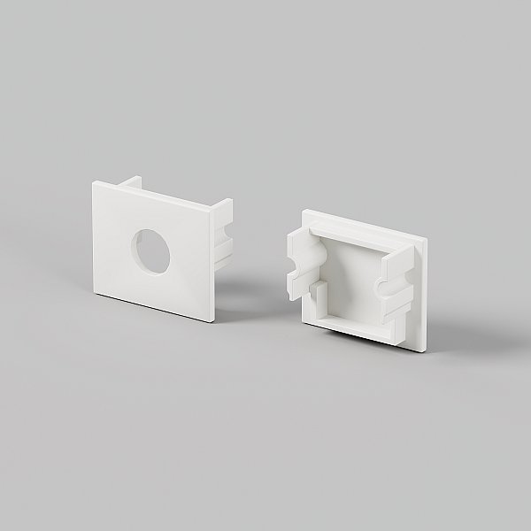 Комплект заглушек (для профиля 26х30) 2 шт., Maytoni Встраиваемый с накладным фланцем профиль 642053