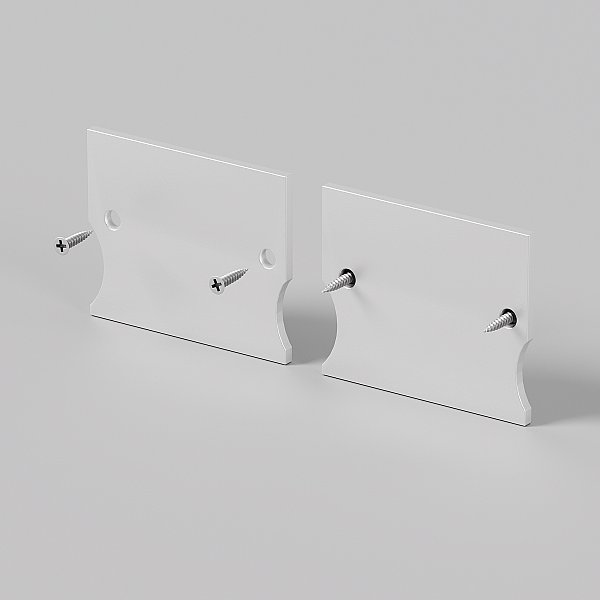 Комплект заглушек (для профиля 41х51) 2 шт., Maytoni Встраиваемый со скрытым фланцем профиль 642057