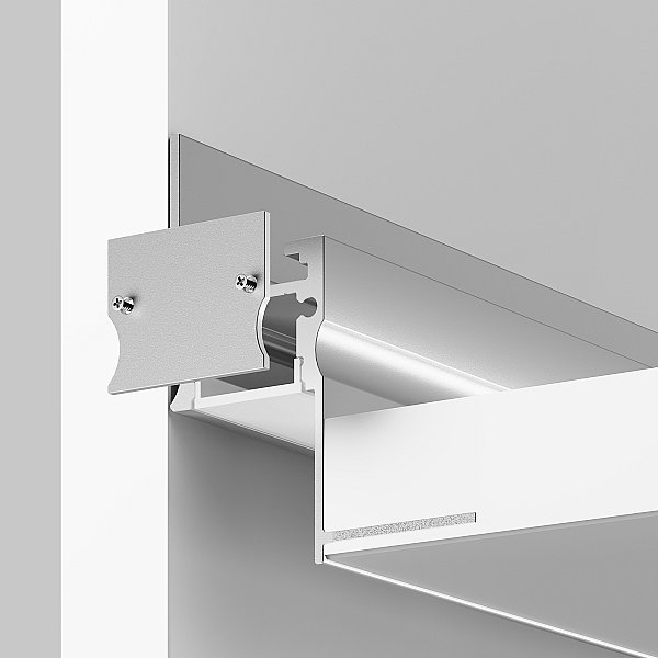 Комплект заглушек (для профиля 41х51) 2 шт., Maytoni Встраиваемый со скрытым фланцем профиль 642057