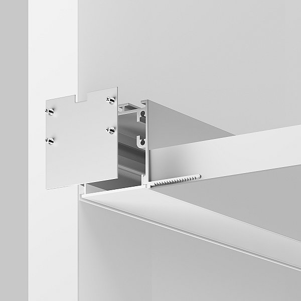 Комплект заглушек (для профиля 59х59) 2 шт., Maytoni Встраиваемый со скрытым фланцем профиль 642058