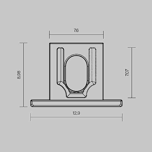 Комплект заглушек (для профиля 12х09) 10 шт., Maytoni Встраиваемый с накладным фланцем профиль 642068