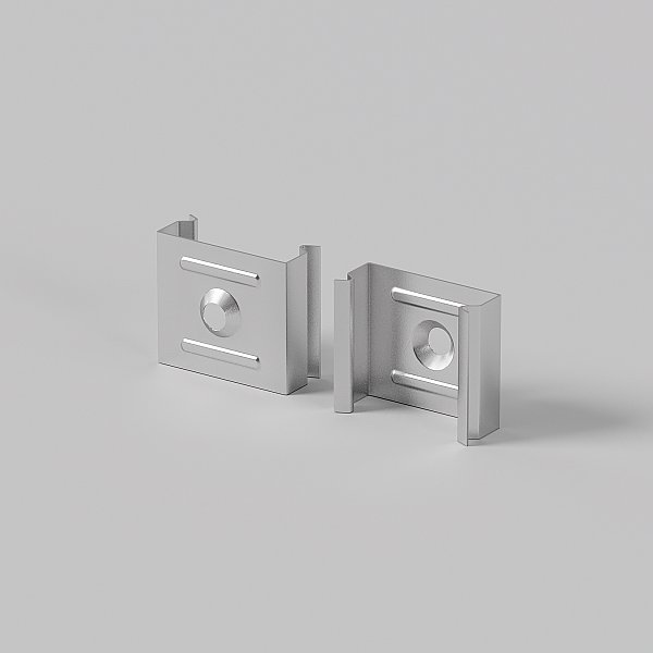 Комплект креплений (для профиля 27×20) 4 шт., Maytoni Встраиваемый с накладным фланцем профиль 642071