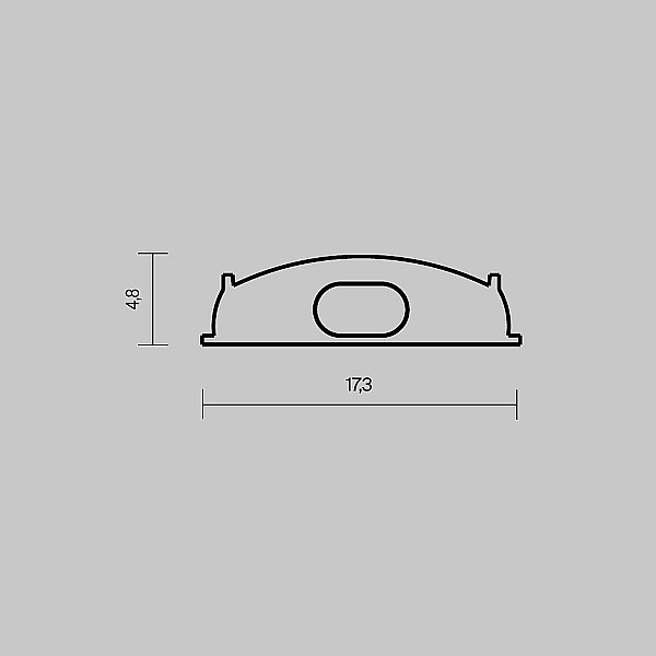 Комплект заглушек (для профиля 18х06) 2 шт., Maytoni Накладной профиль 642075