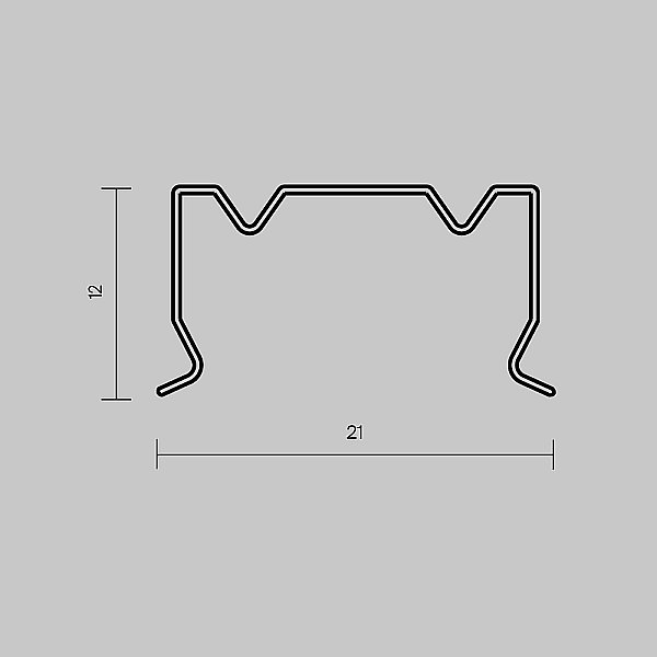 Комплект креплений (для профиля 20×20) 4 шт., Maytoni Накладной профиль 642078