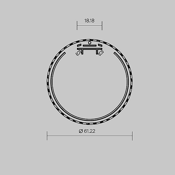 Комплект заглушек (для профиля D60) 2 шт., Maytoni Подвесной профиль 642082