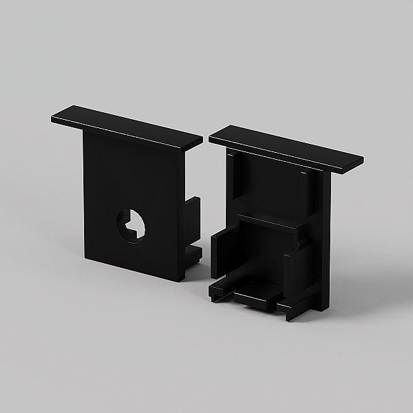 Комплект заглушек (для профиля 22×22) 2 шт Maytoni Встраиваемый с накладным фланцем профиль 642051