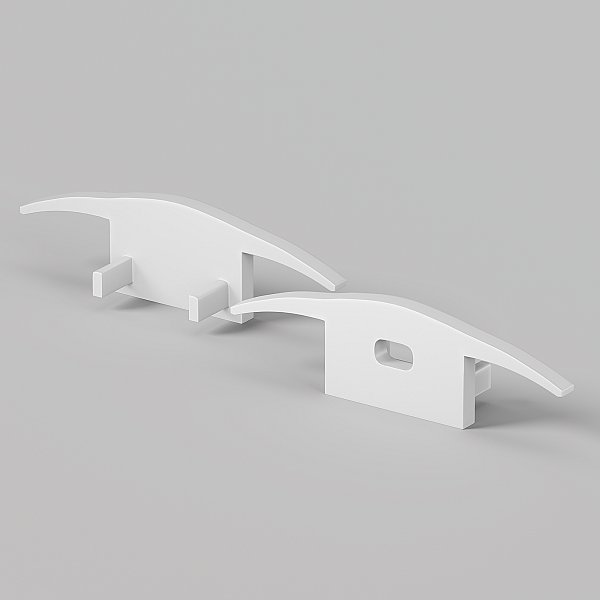 Комплект заглушек (для профиля ALM-3710-S-2M) 2 шт. Maytoni Встраиваемый в пол профиль 642085