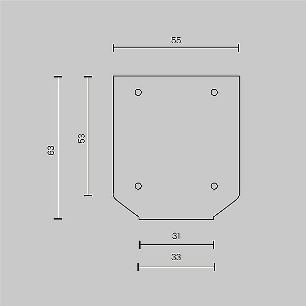 Заглушка для профиля Maytoni Accessories for tracks Exility TRA034MPEC-21S(N)