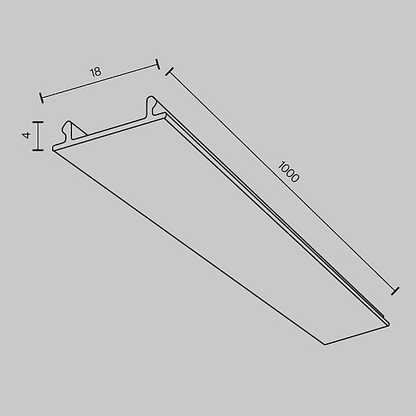 Декоративная накладка 1шт. Юнити / Тринити  Technical TRA001DO-1B