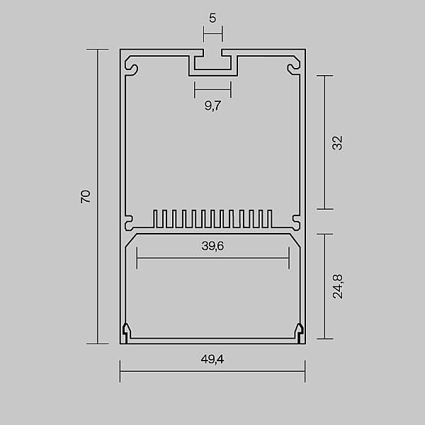 Профиль Накладной-подвесной профиль Maytoni 633016