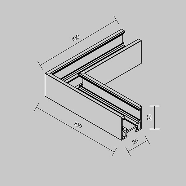 Коннектор Accessories for tracks Exility Maytoni TRAMN034CL-41W