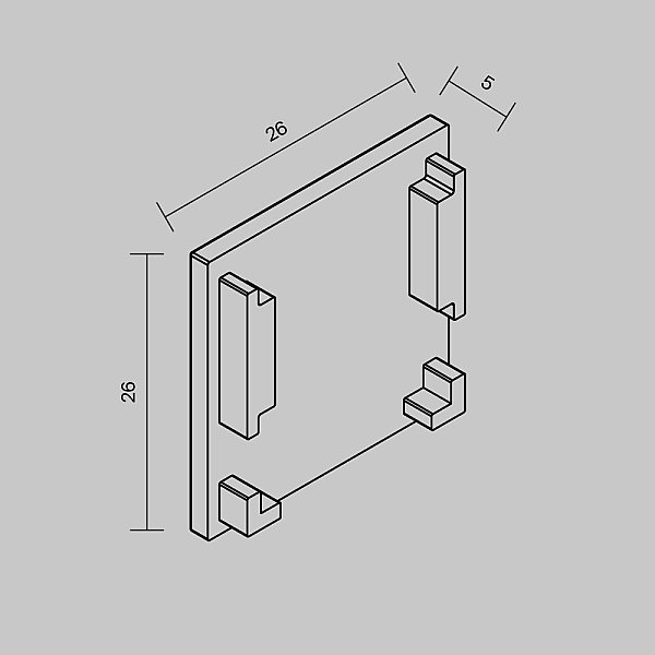 Заглушка Accessories for tracks Exility Maytoni TRAMN034EC-41B