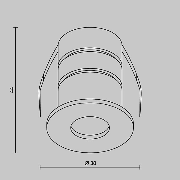 Встраиваемый светильник Cove Maytoni O511DL-L2W4K