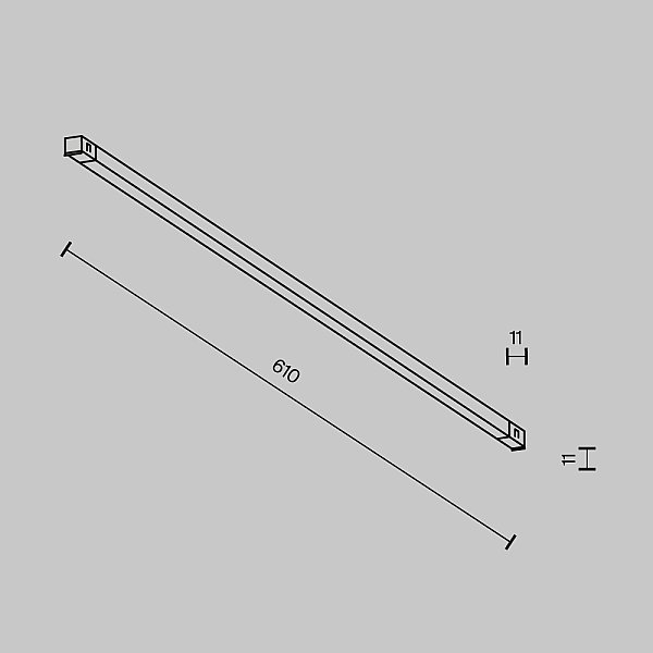 Трековый светильник Basis Maytoni TR240-2-12W4K-B