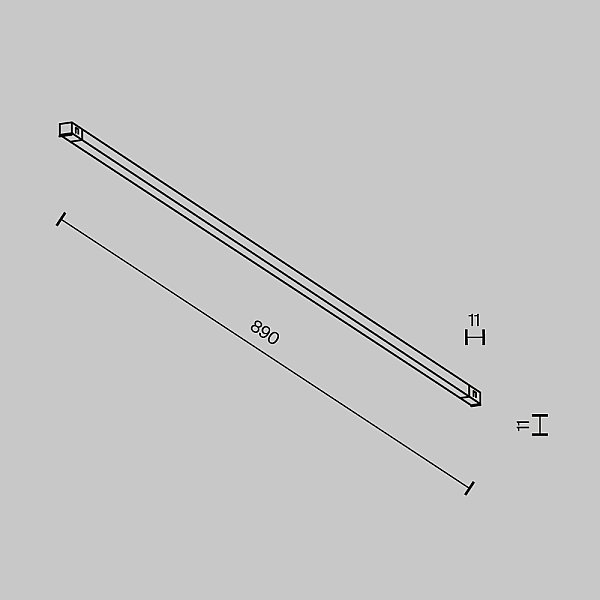 Трековый светильник Basis Maytoni TR240-2-18W4K-B