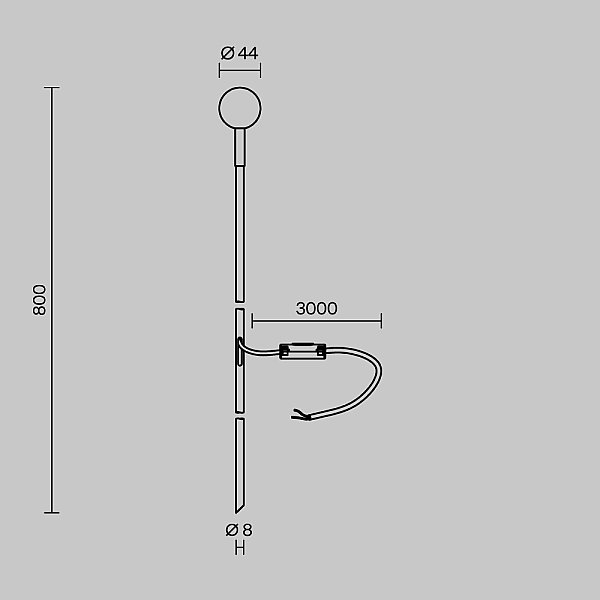 Наземный фонарь Shin Maytoni O523FL-L2BS3K